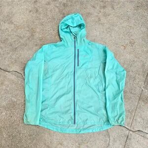 Vtg Y2k PATAGONIA Small Logo Outdoors Gorp Ripstop Hooded Zip Up Shell Jacket Lg